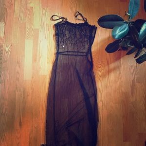 Betsey Johnson | black dress & slip